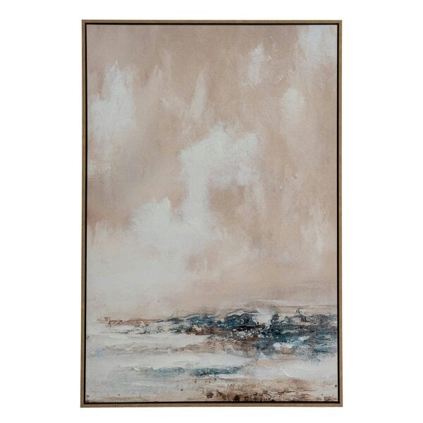 Wyld Haus Metsovo Abstract Landscape Hand Painted Canvas In Frame