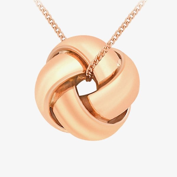 T. H. Baker 9ct Rose Gold 4-Way Knot 46cm Necklace 5.45.6674