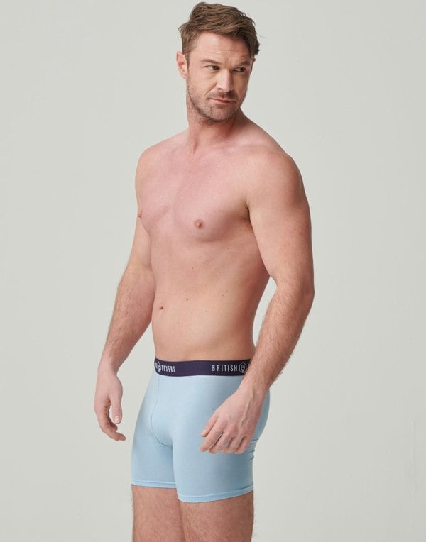 Bamboo Stretch Trunks – Light Blue - British Boxers