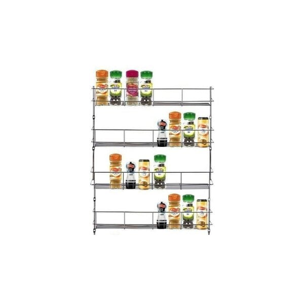 Neo Direct 4 Tier Spice Rack For Kitchen Door Cupboard or Wall