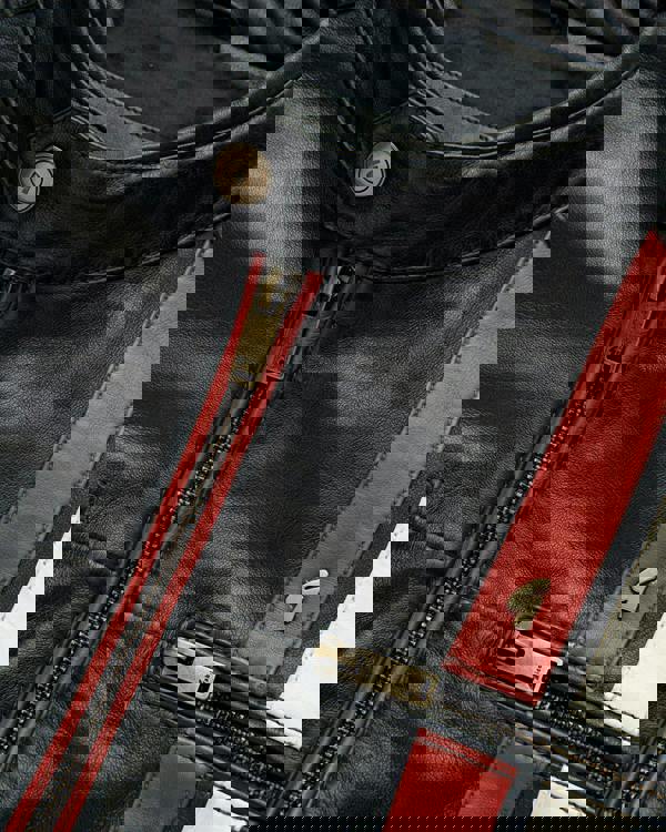 Gabicci AGABJ03 Leather McQueen Jacket NAVY