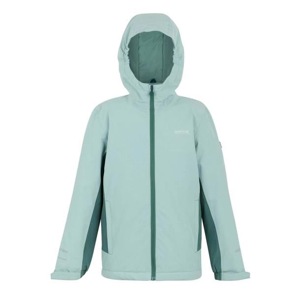 Regatta Childrens/Kids Hurdle Insulated Waterproof Jacket - Green Haze/Spruce Green - 