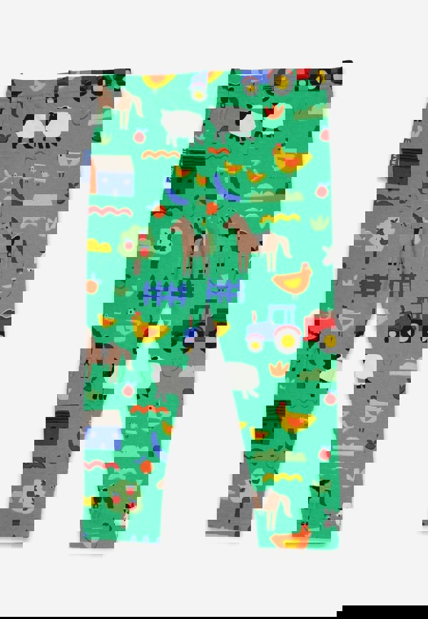 Organic Hillside Print Leggings - Toby Tiger