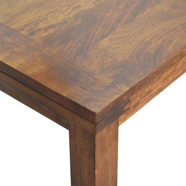 Artisan Furniture Solid Wood Chestnut Butterfly Dining Table