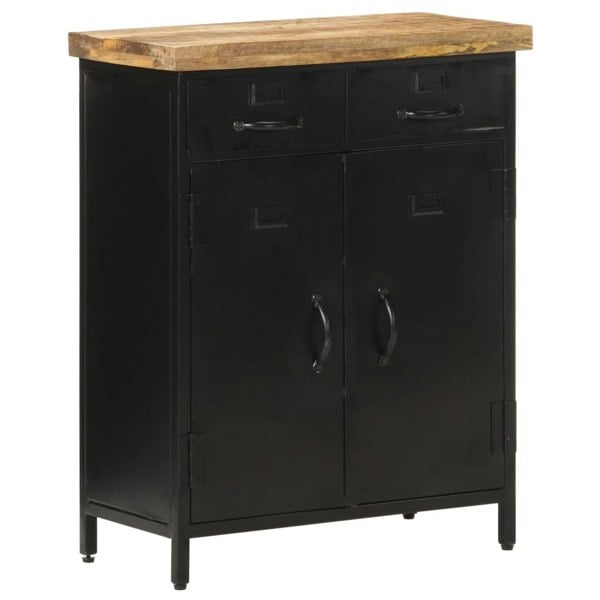 Berkfield Sideboard 60x30x76 cm Rough Mango Wood