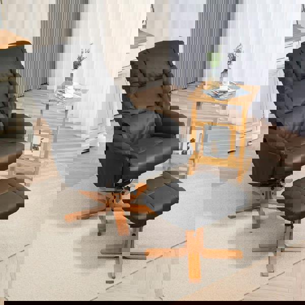 Accent Chair with Ottoman