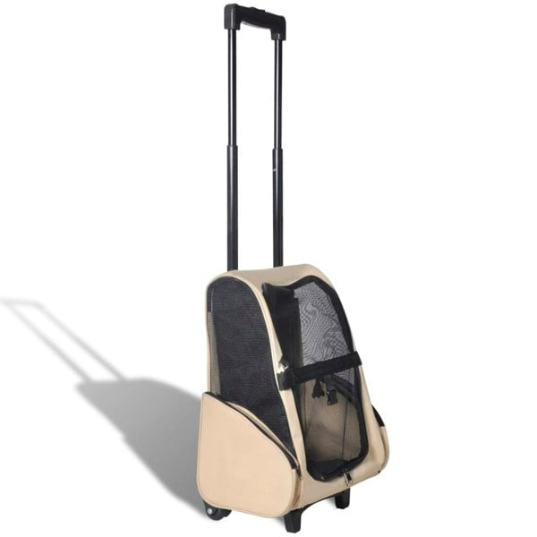 Berkfield Foldable Multipurpose Pet Trolley Beige