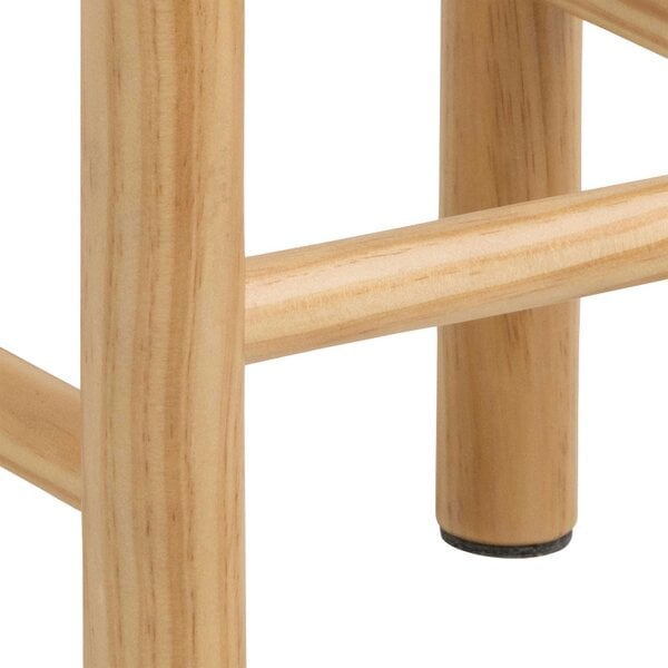 Wyld Haus Tilst Natural Weaved Stool Wooden Legs