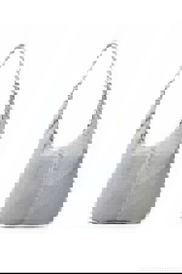 Kitise Large Slouch Italian Suede Leather Hobo Tote Bag