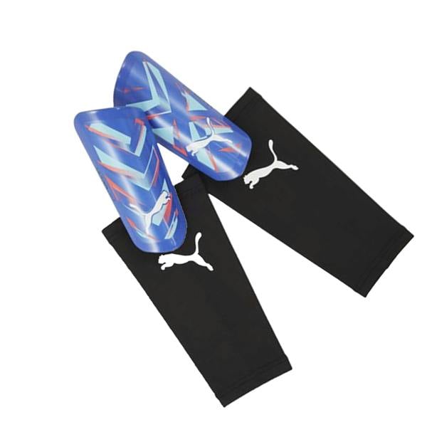 Puma Ultra Light Shin & Ankle Guards (Pack of 2) - Blue/Peppermint - 