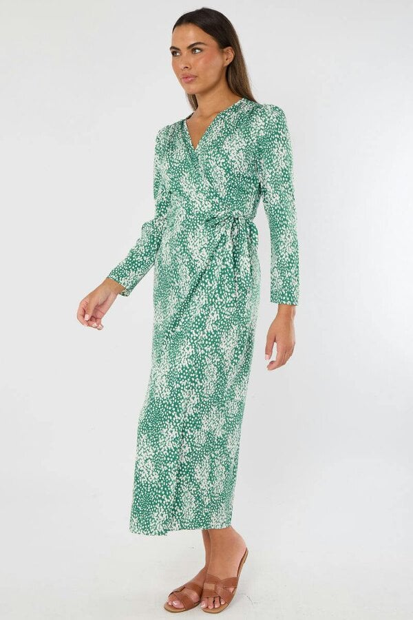 Elaina Fashion Maxi Wrap Dress