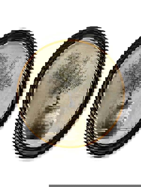 Exceptional Art The Olive Tree - Oxford Round Frame