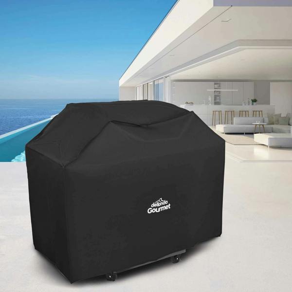 Dellonda DG24 Barbecue Covers Action shot - in holiday home