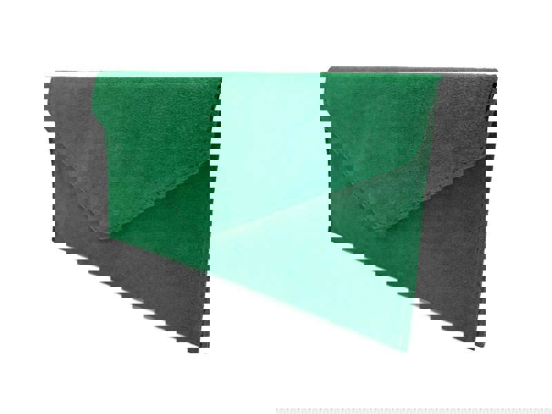 Kitise Genuine Italian Suede Envelope Style Cluth Bag Purse Flat Messenger Handbag