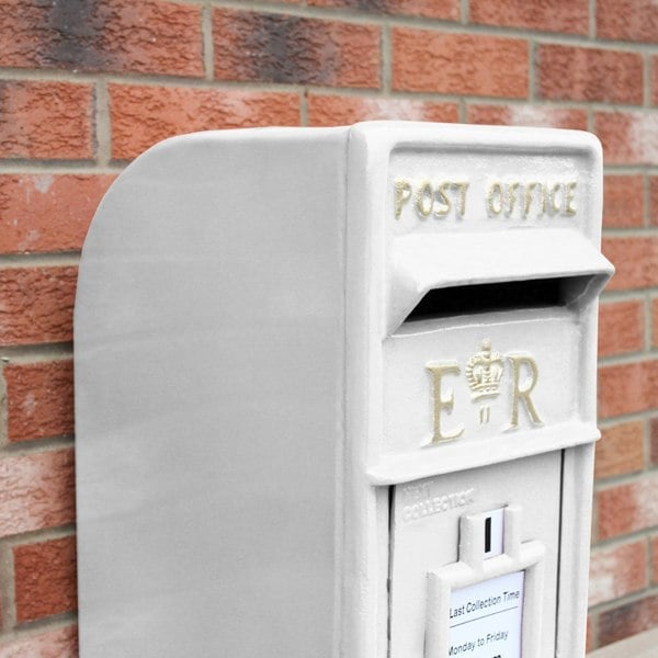 Monstershop White Royal Mail Post Box with Stand