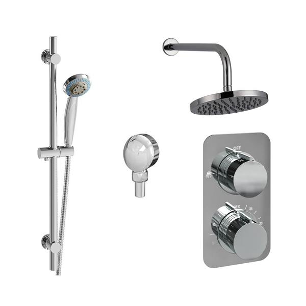 Flode Solna | RD Style 2 Funcs Conc Valve Shower Kit | Chrome