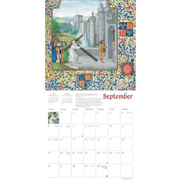 British Library, Medieval Manuscripts Calendar 2027, Wall Calendars, Month To View, History & Literature, Gift