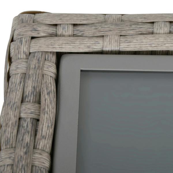 Wyld Haus Samilo 4 Seater Grey Rattan Garden Sofa Set With Storage Coffee Table