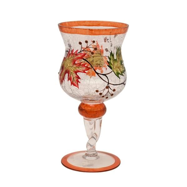Country Living Autumn Leaf Candle Goblet - Medium