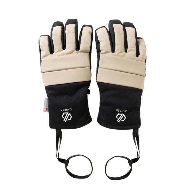 Dare 2B Unisex Adult Freeride II Ski Gloves - White Pepper - 