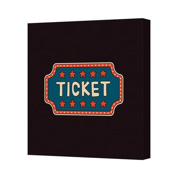 Benjamin Tate Design Ticket Sign Canvas Wall Art Print Vintage Retro Home Decor