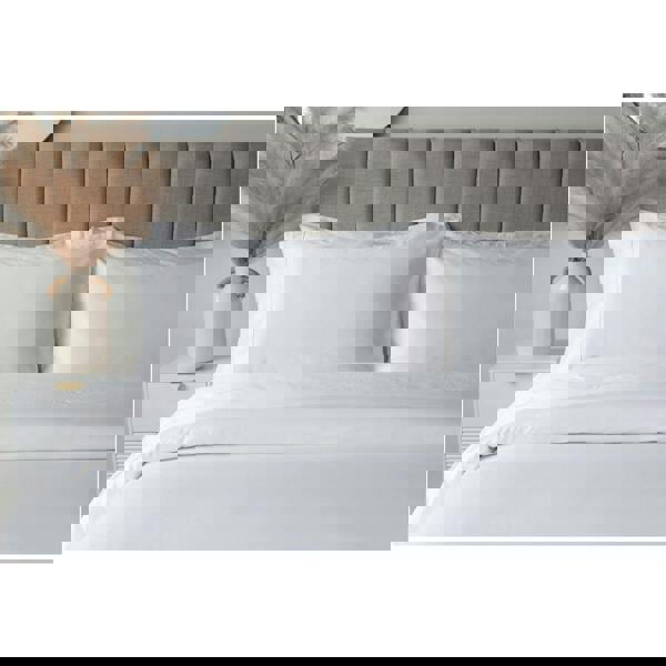 Belledorm Embroidered Detail Egyptian Cotton Pillowcase - White - 