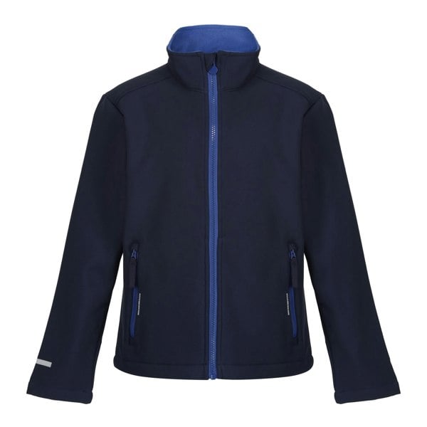 Regatta Boy's Ablaze 2 Layer Soft Shell Jacket - Navy/New Royal