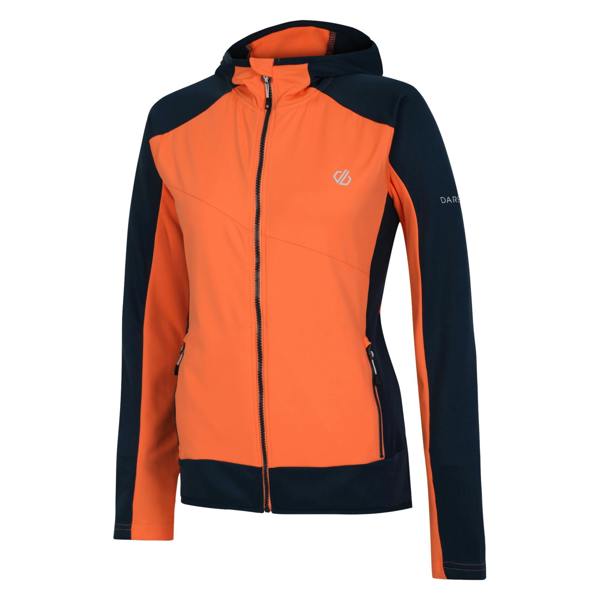 Dare 2B Womens/Ladies Traversing Core Stretch Midlayer - Live Wire/Moonlight Denim - 