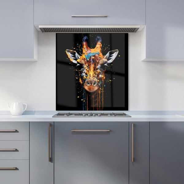 Warren Reed - Designer Giraffe Face Splashart Kitchen Splashback