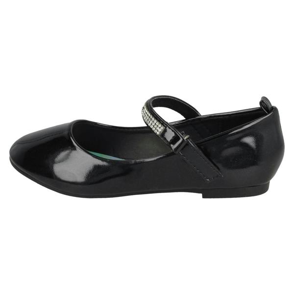 Spot On Girls Spot On Diamante Bar Strap Ballerinas H2485