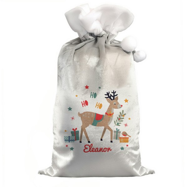 Personalised Memento Company Personalised Reindeer Christmas Sack