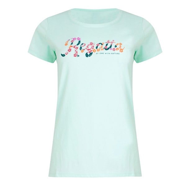 Regatta Women's Breezed IV Logo T-Shirt - Bleached Aqua