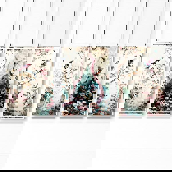 3 set of wall art | chinoiserie prints for living rooms