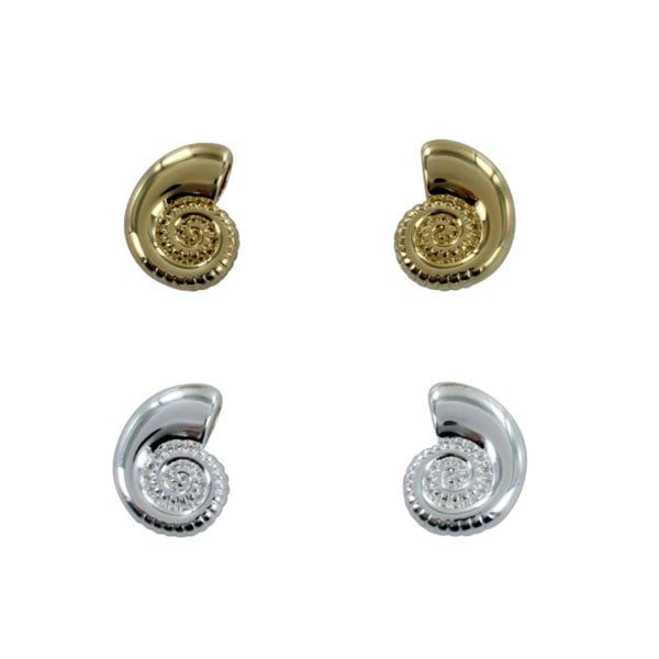 Ammonite Stud Earrings - Reeves & Reeves