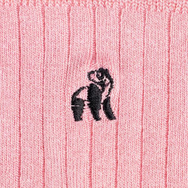 SWOLE PANDA Ribbed Bamboo Socks, Light Pink