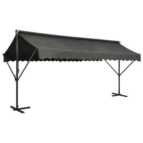 Berkfield Free Standing Awning 500x300 cm Anthracite