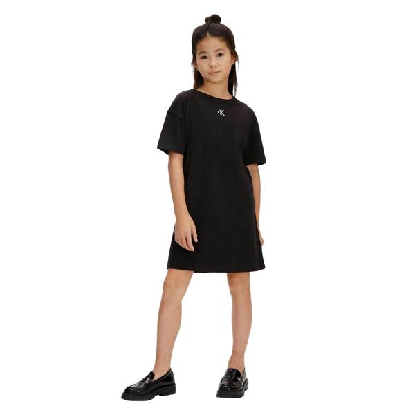 Calvin Klein Girls Logo T-Shirt Dress - Black - 
