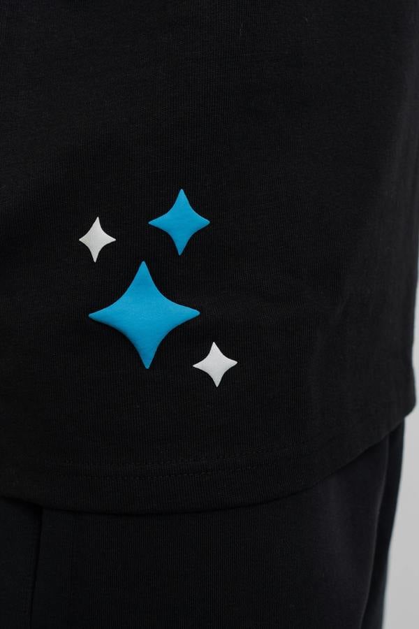 Fresh Couture Fresh Flavours T-Shirt - Black/Blue
