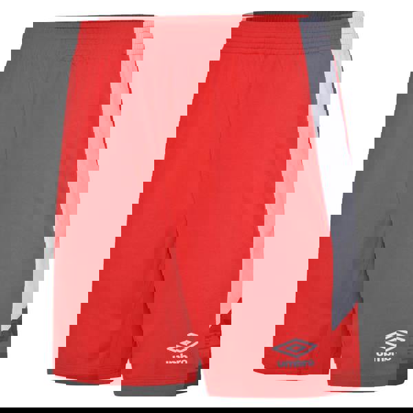 Umbro Childrens/Kids Vier Shorts - Vermillion/White