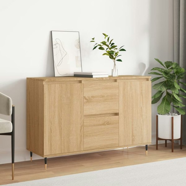 Berkfield Sideboard Sonoma Oak 104x35x70 cm Engineered Wood