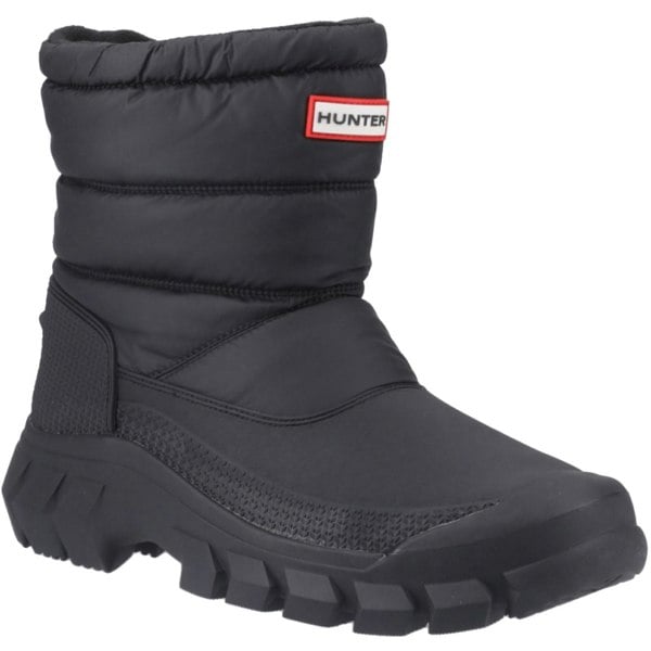 Hunter Intrepid Short Snow Mens Boots - Black