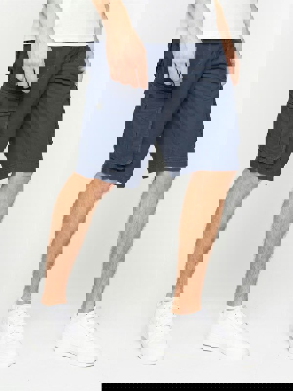 Crosshatch Kyron Cargo Shorts Navy