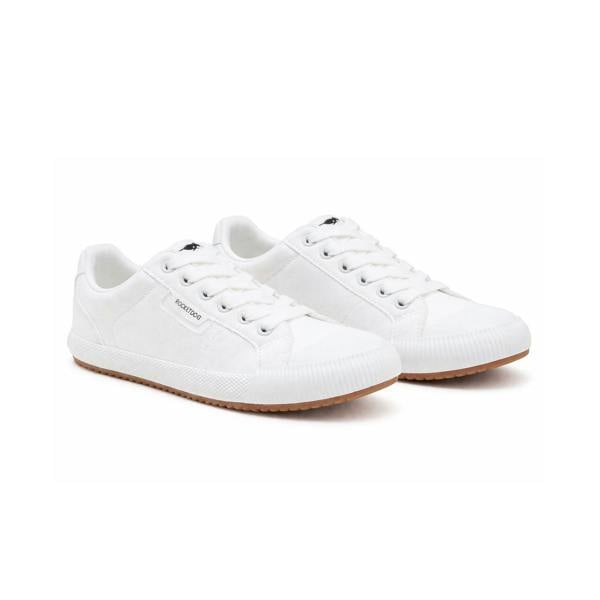 Rocket Dog CHEERY LOW Canvas Trainers Canvas Trainers   in  White