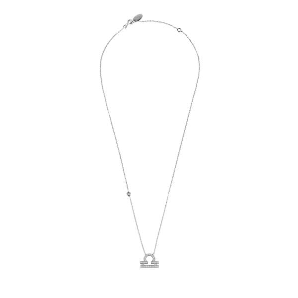 Zodiac Star Sign Pendant Necklace Silver Libra - LATELITA Necklaces