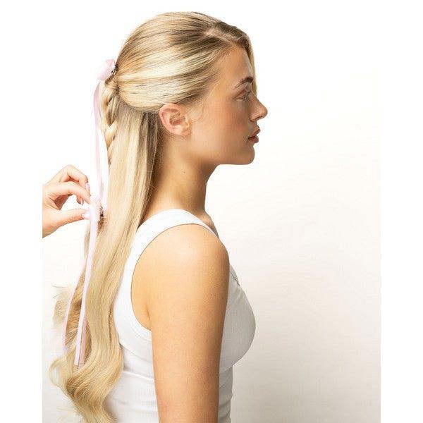 Brushworks Satin Hair Bow Duo – Pink