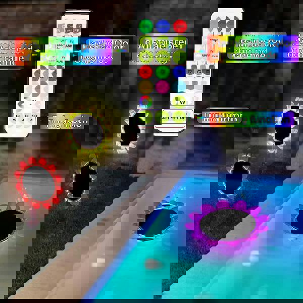 Leaper Solar Remote Controlled Floating Sunflower Decorative Light