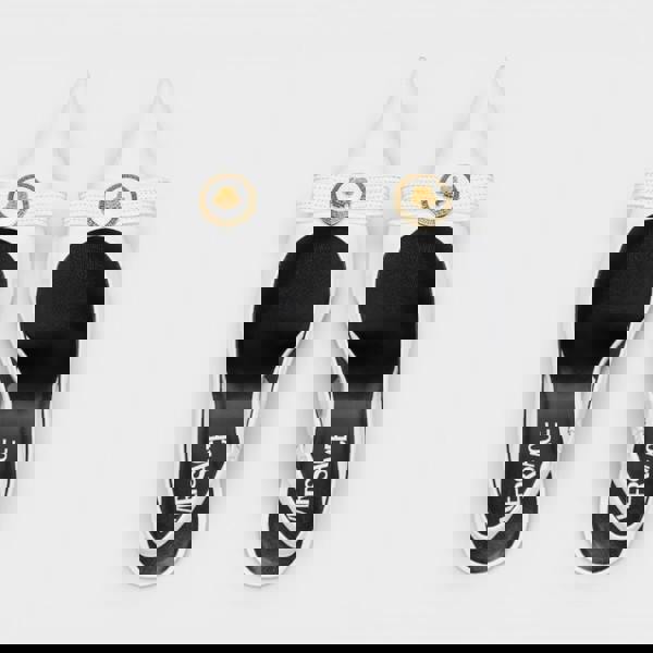 Versace 85mm Gianni Ribbon Slingbacks White