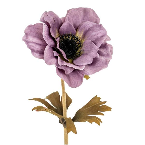 Hill Interiors Anemone Anemone Artificial Flower - Purple - 