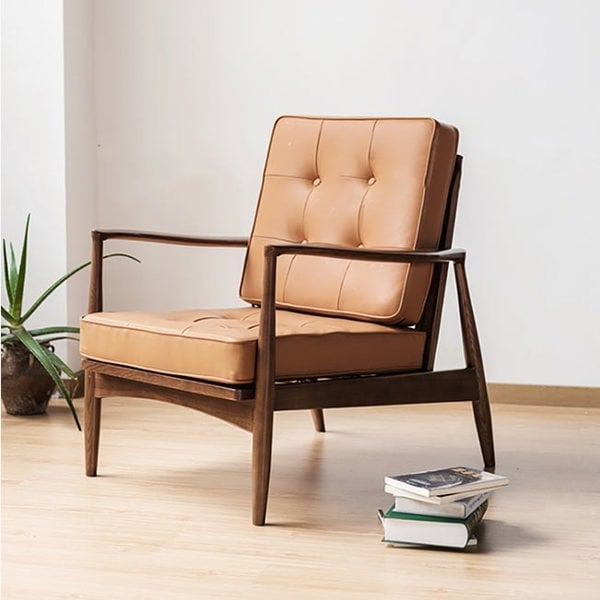 Weilai Concept Hans CH32 Green Armchair, Solid Wood