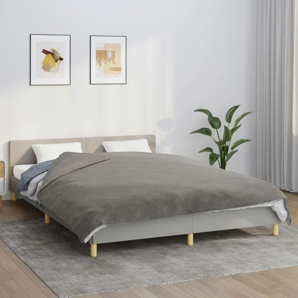 Berkfield Weighted Blanket with Cover Grey 200x220 cm 13 kg Fabric